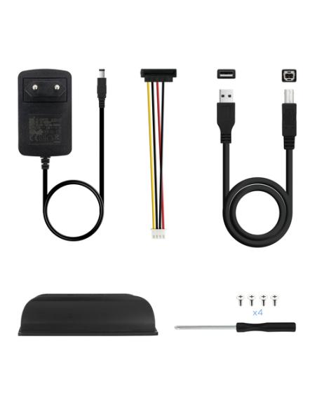 TooQ CAJA HDD 3,5" IDE/SATA A USB 2.0 NEGRA