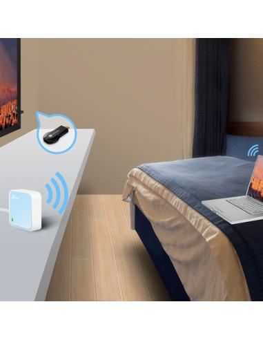 TP-Link TL-WR802N router inalámbrico Ethernet rápido Banda única (2,4 GHz) Azul, Blanco