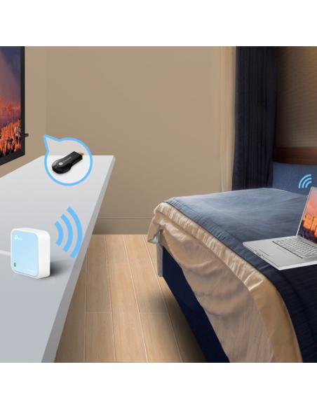 TP-Link TL-WR802N router inalámbrico Ethernet rápido Banda única (2,4 GHz) Azul, Blanco