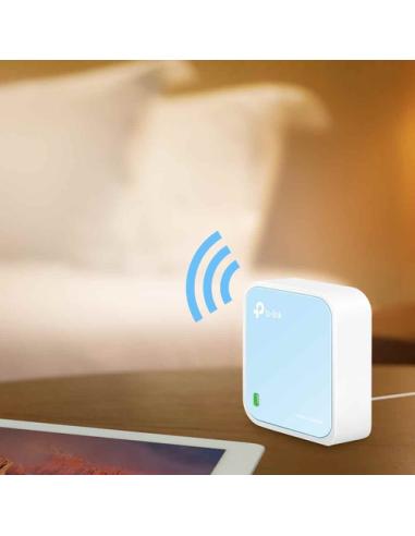 TP-Link TL-WR802N router inalámbrico Ethernet rápido Banda única (2,4 GHz) Azul, Blanco