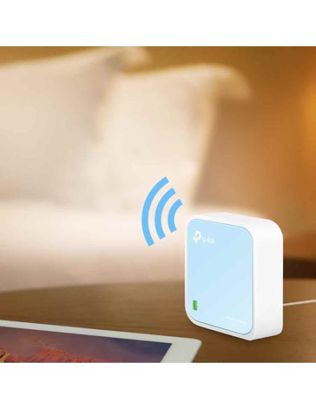 TP-Link TL-WR802N router inalámbrico Ethernet rápido Banda única (2,4 GHz) Azul, Blanco