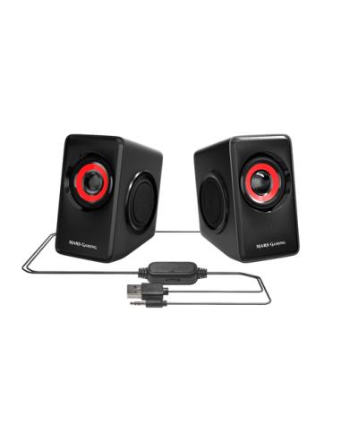 Mars Gaming MS1, altavoces 10W, subwoofer, Jack 3.5mm, Pc/Mac/smartphone/tablet