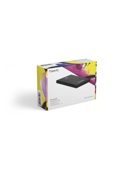 TooQ TQE-2522B caja para disco duro externo Caja de disco duro (HDD) Negro 2.5"