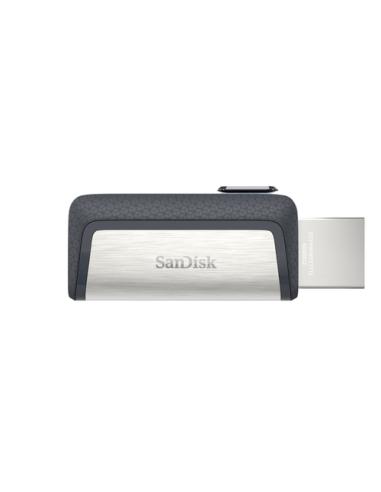 SanDisk Ultra Dual Drive USB Type-C unidad flash USB 64 GB USB Type-A / USB Type-C 3.2 Gen 1 (3.1 Gen 1) Negro, Plata