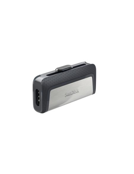 SanDisk Ultra Dual Drive USB Type-C unidad flash USB 64 GB USB Type-A / USB Type-C 3.2 Gen 1 (3.1 Gen 1) Negro, Plata