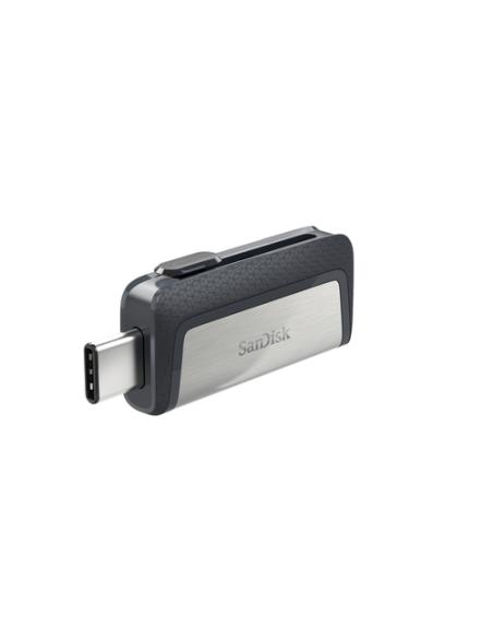 SanDisk Ultra Dual Drive USB Type-C unidad flash USB 64 GB USB Type-A / USB Type-C 3.2 Gen 1 (3.1 Gen 1) Negro, Plata