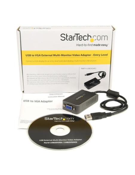 StarTech.com Adaptador de Vídeo Externo USB a VGA - Tarjeta Gráfica Externa Cable - 1440x900
