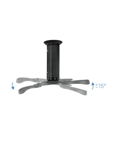 TooQ SOPORTE UNIVERSAL DE TECHO GIRATORIO 360º PARA PROYECTOR NEGRO