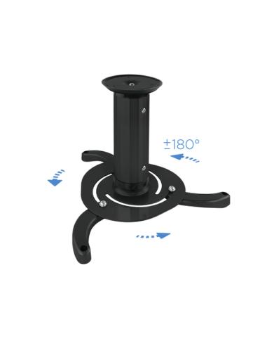 TooQ SOPORTE UNIVERSAL DE TECHO GIRATORIO 360º PARA PROYECTOR NEGRO