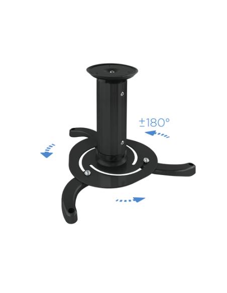 TooQ SOPORTE UNIVERSAL DE TECHO GIRATORIO 360º PARA PROYECTOR NEGRO