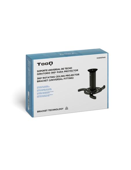 TooQ SOPORTE UNIVERSAL DE TECHO GIRATORIO 360º PARA PROYECTOR NEGRO
