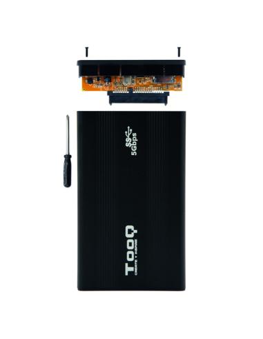 TooQ TQE-2524B caja para disco duro externo Caja de disco duro (HDD) Negro 2.5"
