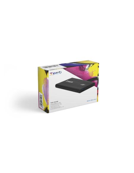 TooQ TQE-2524B caja para disco duro externo Caja de disco duro (HDD) Negro 2.5"