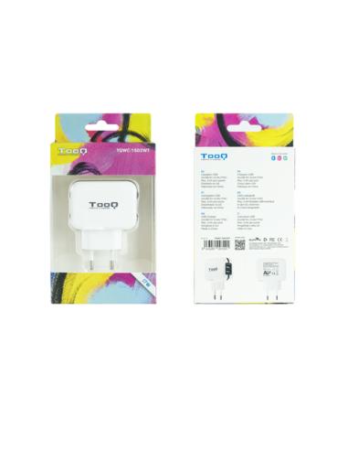 TooQ TQWC-1S02WT cargador de dispositivo móvil GPS, MP3, MP4, Teléfono móvil, Consola de juegos portátil, Smartphone, Tableta Bl