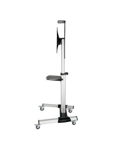 TooQ FS1870M-B soporte para pantalla de señalización 94 cm (37") Negro, Plata
