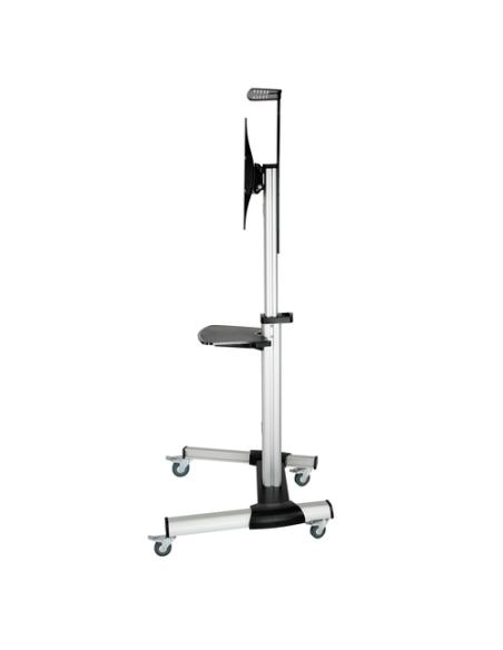 TooQ FS1870M-B soporte para pantalla de señalización 94 cm (37") Negro, Plata