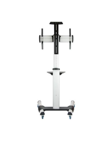 TooQ FS1870M-B soporte para pantalla de señalización 94 cm (37") Negro, Plata