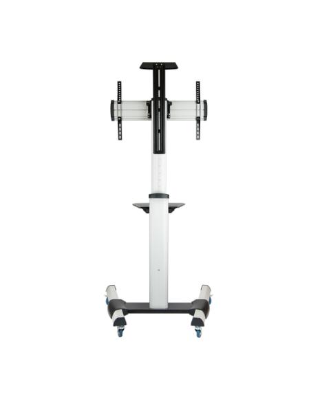 TooQ FS1870M-B soporte para pantalla de señalización 94 cm (37") Negro, Plata