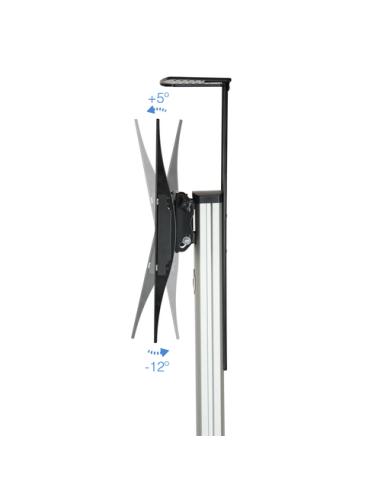 TooQ FS1870M-B soporte para pantalla de señalización 94 cm (37") Negro, Plata
