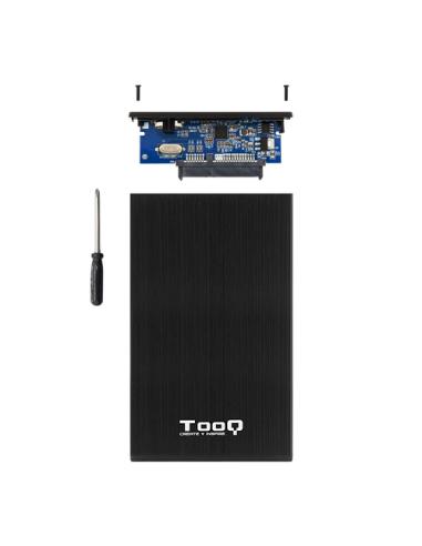 TooQ CAJA HDD 2,5" SATA A USB 2.0/USB 3.0 NEGRA
