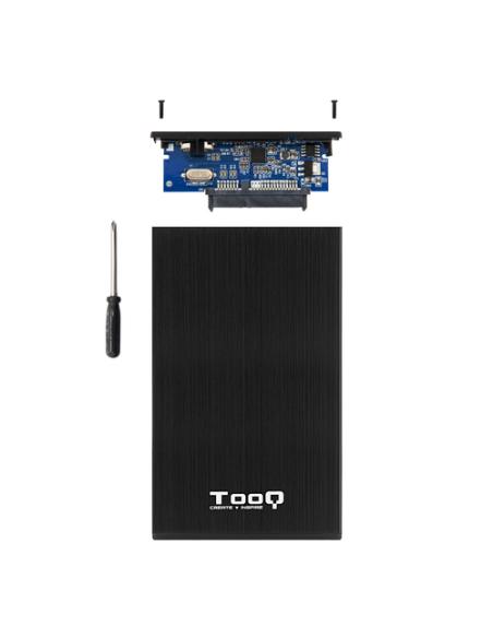 TooQ CAJA HDD 2,5" SATA A USB 2.0/USB 3.0 NEGRA