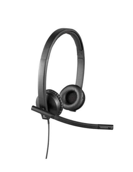 Logitech H570e Auriculares Alámbrico Diadema Oficina/Centro de llamadas USB tipo A Negro