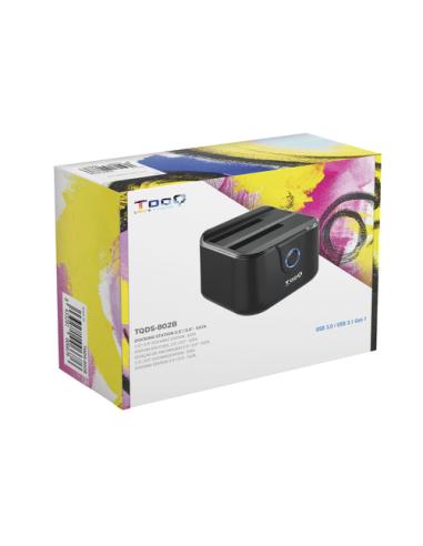 TooQ DOCK STATION SATA 2.5/3.5 A USB 3.0 CLONE OTB NEGRO