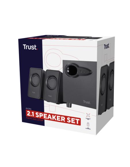 Trust Avora 2.1 conjunto de altavoces 9 W PC Negro 2.1 canales De 2 vías