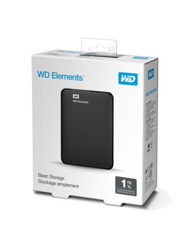 Western Digital Elements Portable disco duro externo 1 TB 2.5" Micro-USB B 3.2 Gen 1 (3.1 Gen 1) Negro