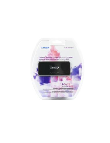 TooQ TQLC-65BS02AT adaptador e inversor de corriente Interior 65 W Negro