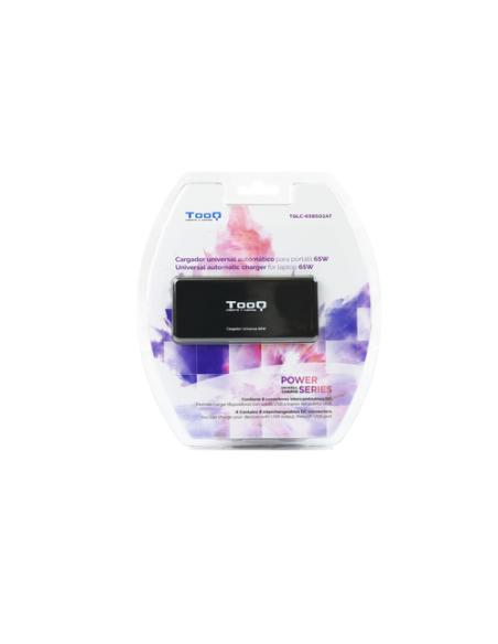 TooQ TQLC-65BS02AT adaptador e inversor de corriente Interior 65 W Negro