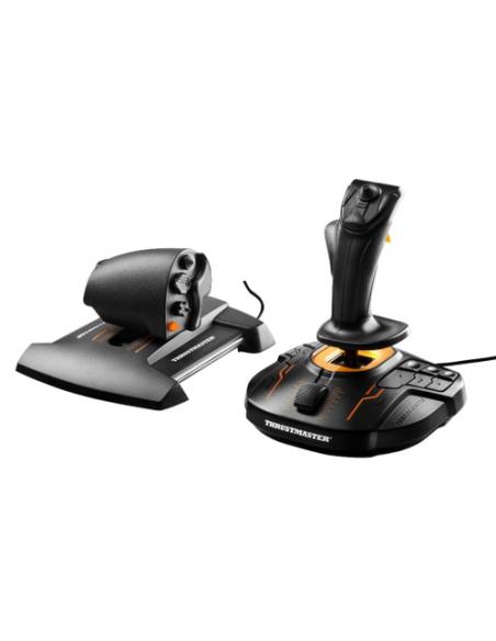 Thrustmaster T-16000M FCS Hotas Negro, Naranja USB Palanca de mando Analógico/Digital PC