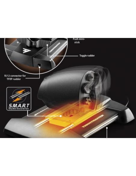 Thrustmaster T-16000M FCS Hotas Negro, Naranja USB Palanca de mando Analógico/Digital PC