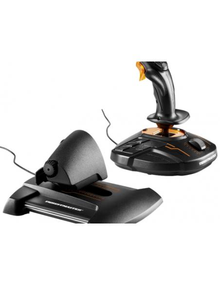 Thrustmaster T-16000M FCS Hotas Negro, Naranja USB Palanca de mando Analógico/Digital PC
