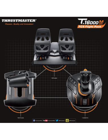 Thrustmaster T-16000M FCS Flight Pack Negro USB Palanca de mando Analógico/Digital MAC, PC