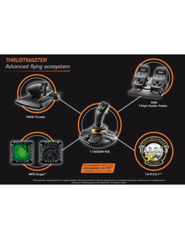 Thrustmaster T-16000M FCS Flight Pack Negro USB Palanca de mando Analógico/Digital MAC, PC