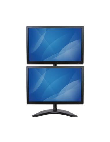 StarTech.com Soporte Vertical de Acero de Servicio Pesado para dos Monitores - Base Ajustable VESA para Pantallas de hasta 27 Pu
