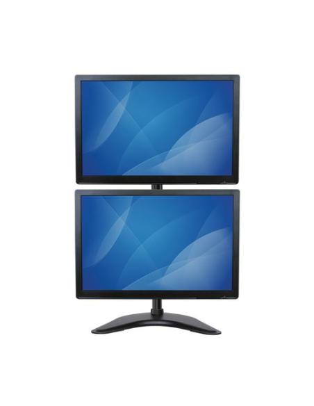 StarTech.com Soporte Vertical de Acero de Servicio Pesado para dos Monitores - Base Ajustable VESA para Pantallas de hasta 27 Pu
