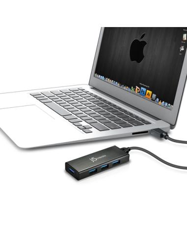 j5create JUH340-N Mini HUB USB 3.0 de 4 puertos - UE/RU