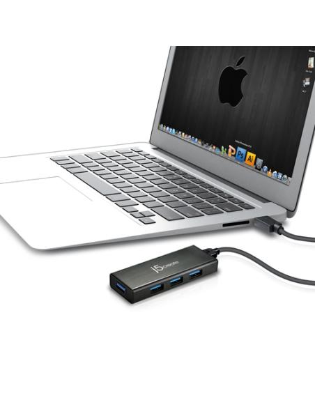 j5create JUH340-N Mini HUB USB 3.0 de 4 puertos - UE/RU