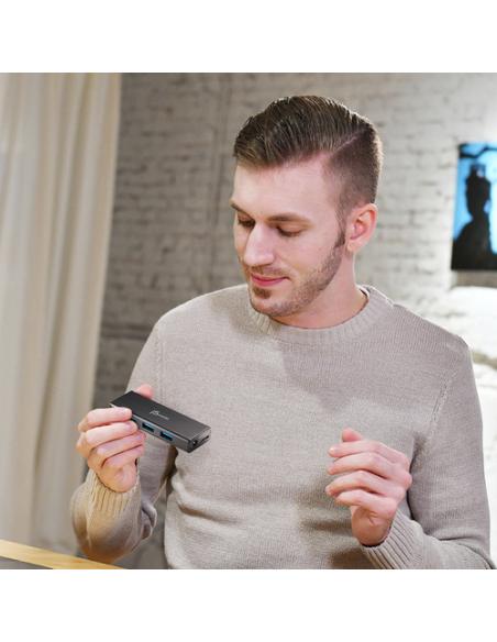 j5create JUH340-N Mini HUB USB 3.0 de 4 puertos - UE/RU