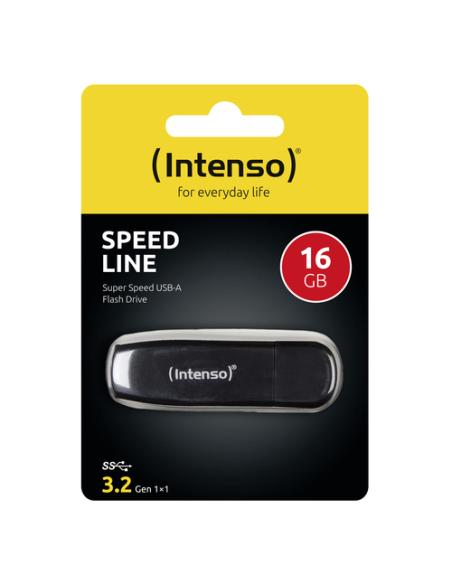 Intenso Speed Line unidad flash USB 16 GB USB tipo A 3.2 Gen 1 (3.1 Gen 1) Negro