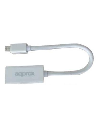 Approx APPC12V2 adaptador de cable de vídeo Mini DisplayPort HDMI Blanco