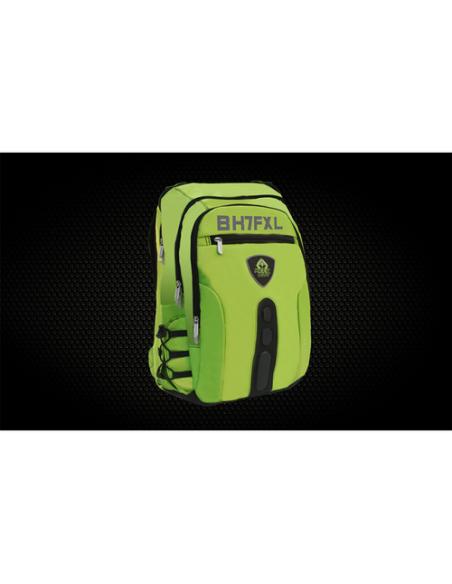 KeepOut BK7F mochila Negro, Verde Imitación piel, Nylon