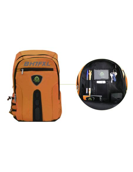 KeepOut BK7F mochila Negro, Naranja Imitación piel, Nylon