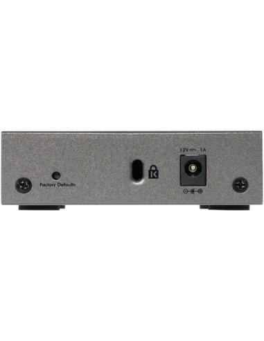 NETGEAR GS105E-200PES switch Gestionado L2/L3 Gigabit Ethernet (10/100/1000) Gris