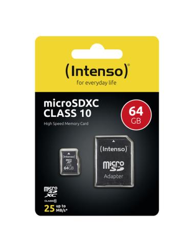 Intenso 64GB MicroSDHC MicroSDXC Clase 10