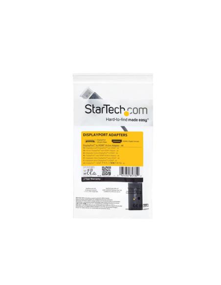 StarTech.com Conversor de Vídeo DisplayPort a HDMI con Audio – Adaptador Activo DP 1.2 para Ordenadores de Sobremesa/Laptops – 4