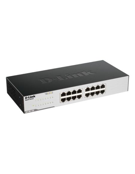 D-Link GO-SW-16G No administrado L2 Gigabit Ethernet (10/100/1000) 1U Negro