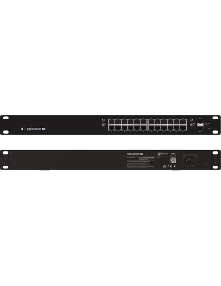 Ubiquiti EdgeSwitch 24 250W Gestionado L2/L3 Gigabit Ethernet (10/100/1000) Energía sobre Ethernet (PoE) 1U Negro